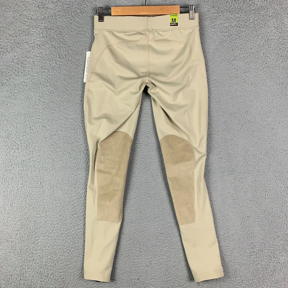 NWT Kerrits Flow Rise Tight Women's Medium Tan Knee Patch Performance Equestrian - Picture 5 of 9